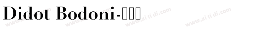 Didot Bodoni字体转换